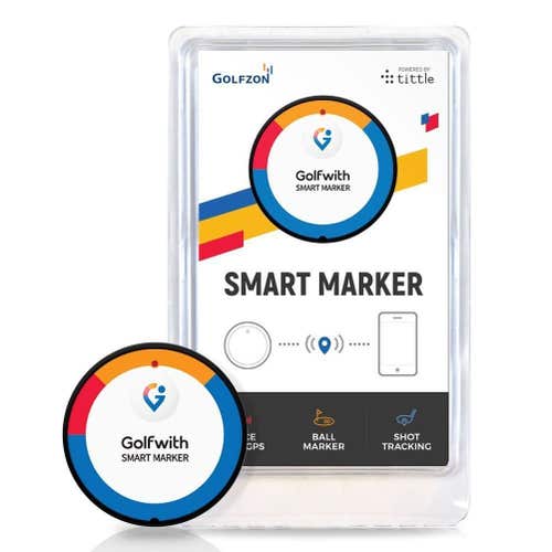 Golfzon Smart Marker (Black) GPS Golfwith Shot Tracker NEW