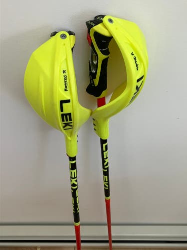 Leki World Cup Carbon SL (Venom 3D) Poles, with WC guards