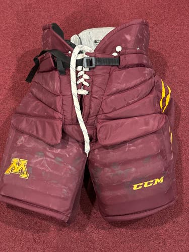 University Of Minnesota Medium CCM Pro Stock HPG12A Hockey Goalie Pants Item#MONNGP89