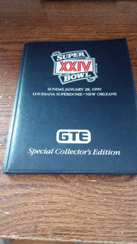 Vintage Super Bowl XXIV GTE Special Collector's Edition 40 Card Set