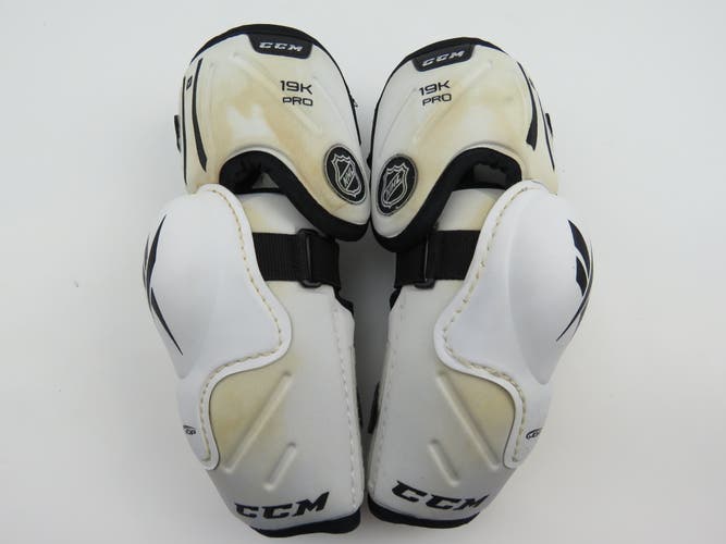 CCM 19K NHL Pro Stock Ice Hockey Player Elbow Pads Protective Size Senior Medium