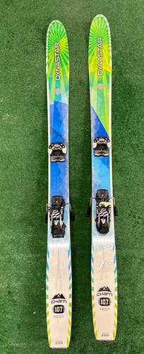 Used Men's Dynastar Cham 107 175cm Big Mountain & Powder Skis (Elan Attack 13 Bindings)