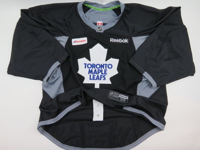 Toronto Maple Leafs Practice Worn Authentic NHL Hockey Jersey Black Size 58 GOALIE