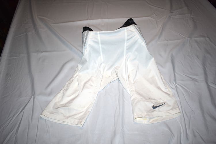 Nike PRO Compression Hex 3 Pad Shorts, White, Large