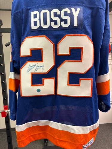 Mike Bossy signed CCM JERSEY