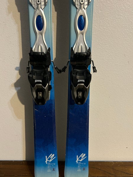 K2 Luv 75 Women's Rocker All-Mountain Downhill Skis 156 cm Marker