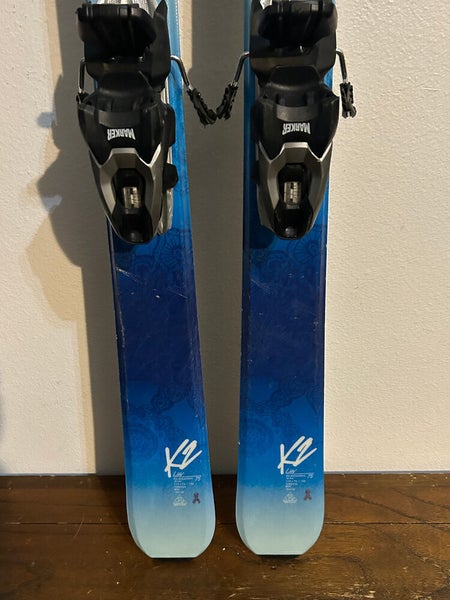 K2 Luv 75 Women's Rocker All-Mountain Downhill Skis 156 cm Marker