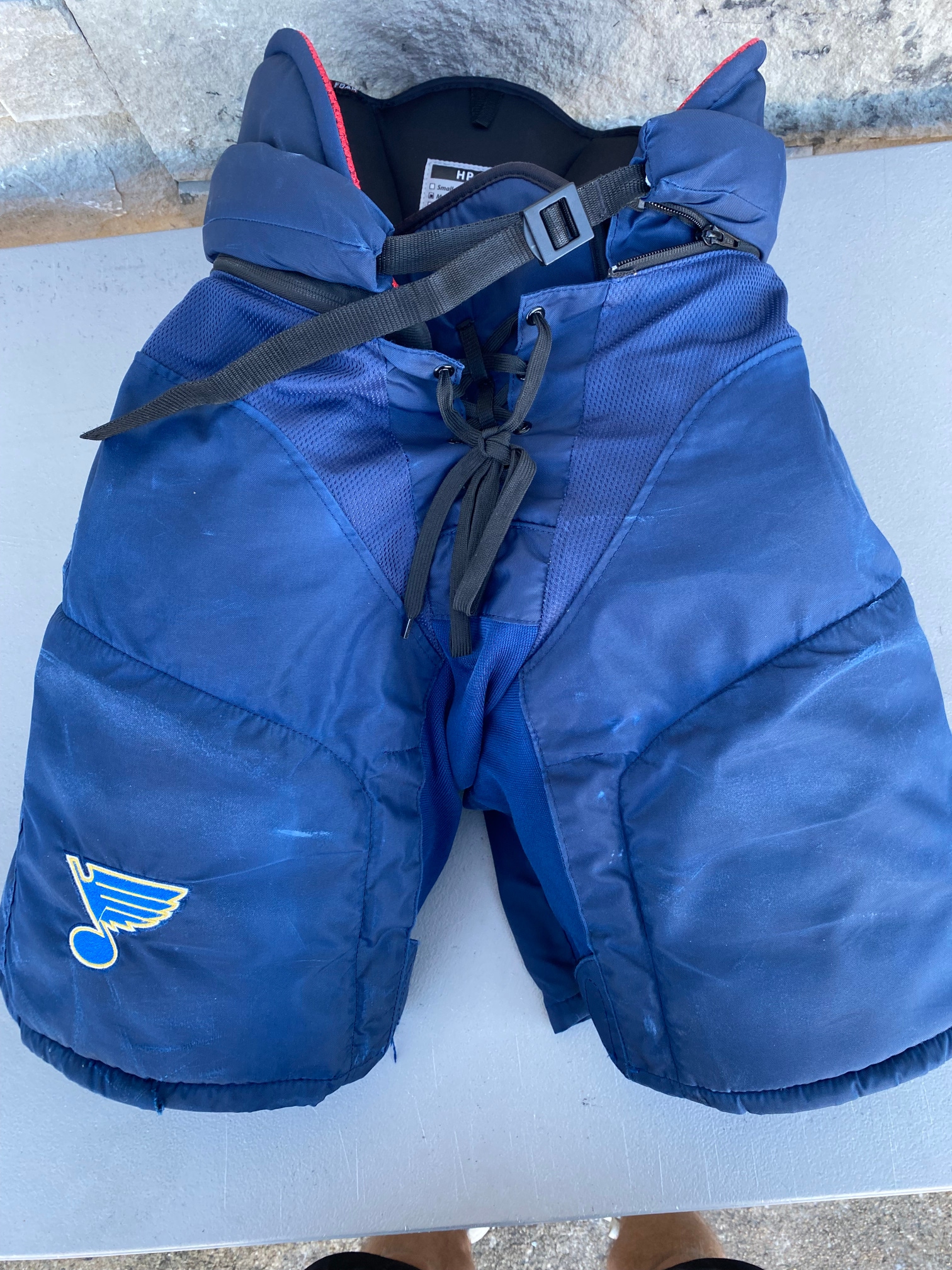 CCM HP45 Pro Stock Hockey Pants Navy Blue Medium BLUES 5219