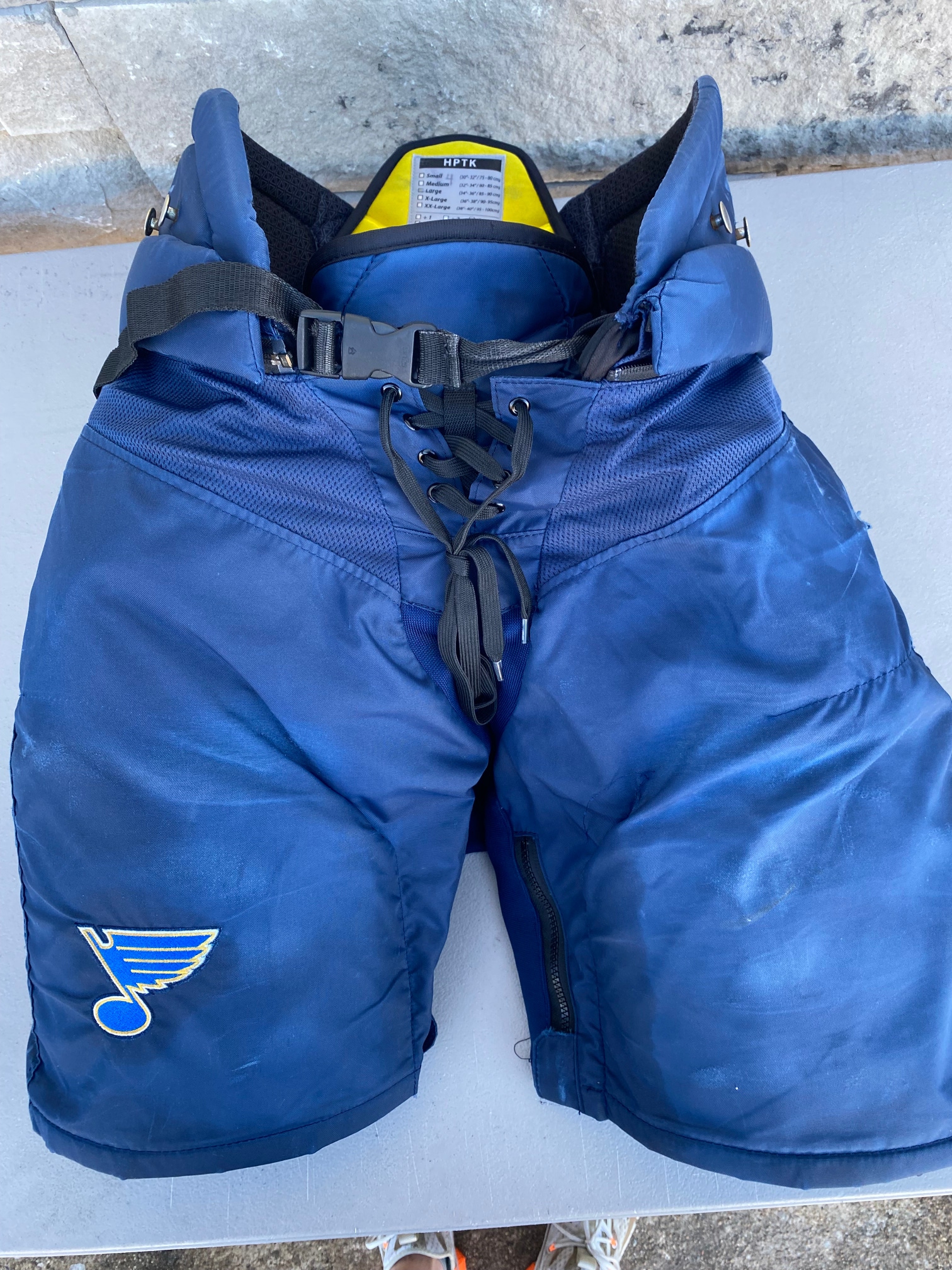 AJ Sports  Connor Bedard Autographed Navy Blue CCM Hockey Pants