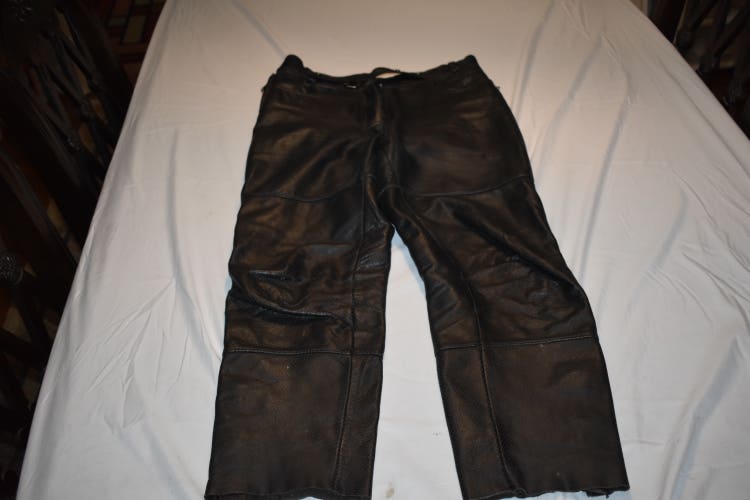 First Gear Leather Riding Pants, Size 10