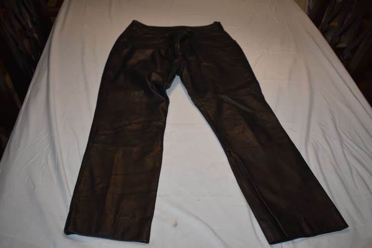 Wilsons Maxima Leather Pants, Black, Size 14