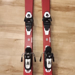 Used Salomon QST Lux Jr. downhill skiis with L6 Grip walk bindings