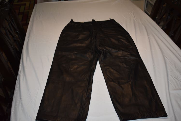 Wilsons M Julian Leather Pants, Black, Size 34