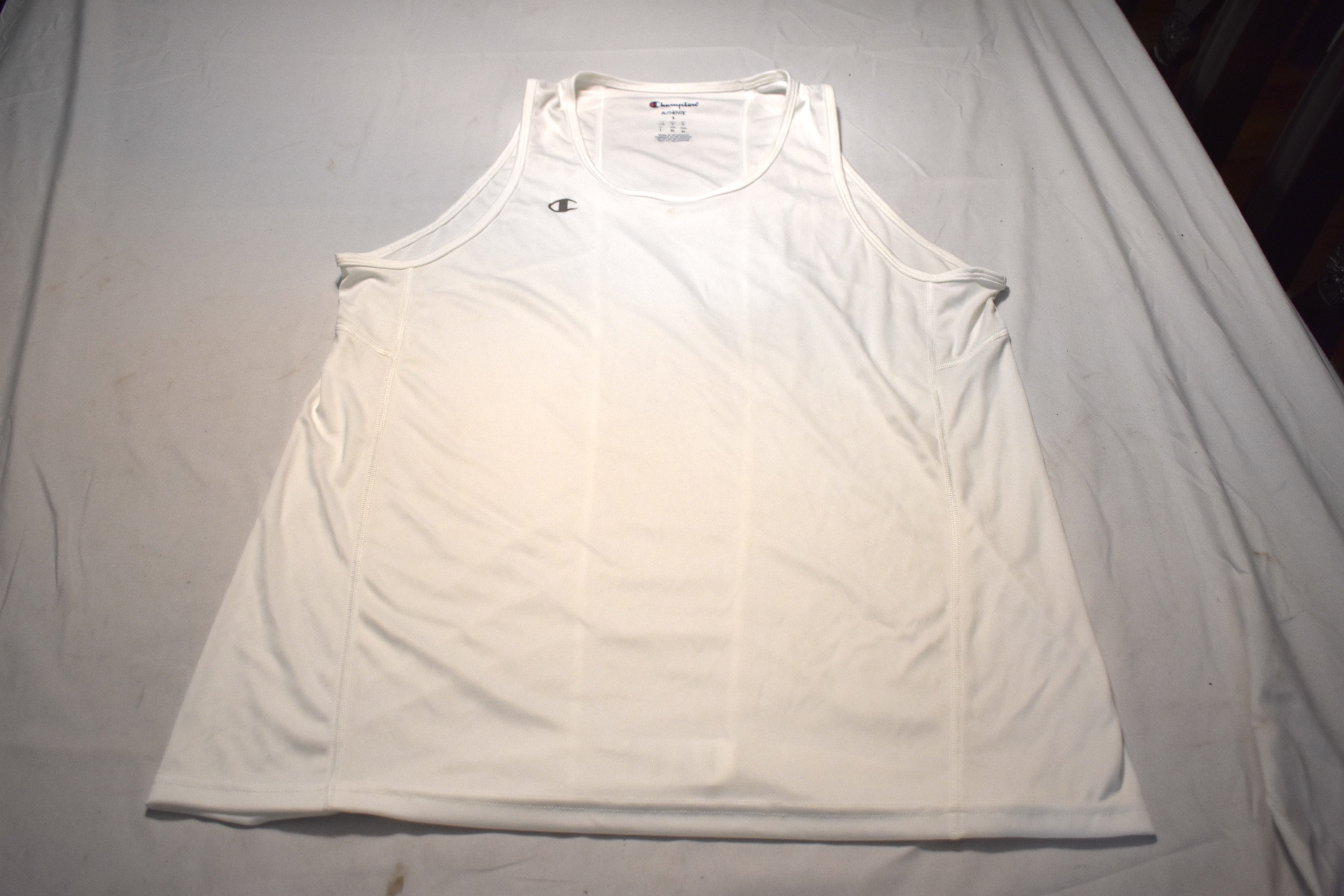 Champion Base Layer Shirt, White, Adult Large