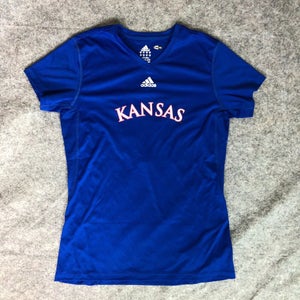 Kansas Jayhawks Womens Jersey Small Adidas Blue Red Stitched NCAA Soccer #3