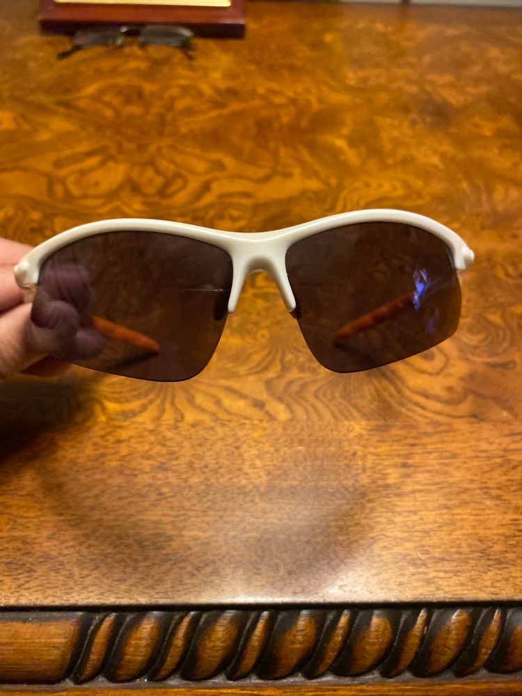 White Adult Men's  Sunglasses