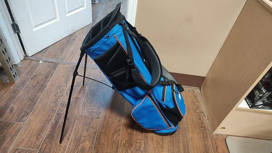 Ping 4 Divider Dual Strap Golf Stand Bag Blue/Black w Raincover