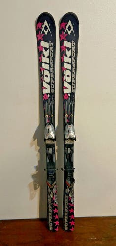 Volkl Supersport 5 Star Downhill Carving Skis 161 cm. Marker Bindings FRESH TUNE