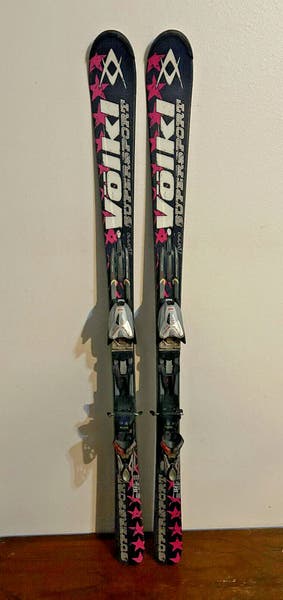 2 Pairs Volkl Supersport Downhill Carving Skis 161 & 154 cm