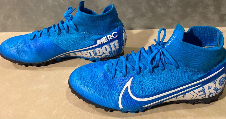 Nike Blue Men's Size 7.5 (Women's 8.5) Nike Mercurial Soccer Turf Shoes