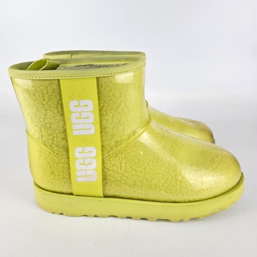 UGG CLASSIC CLEAR MINI Women's Size: 7 Waterproof Ankle Boots 1113190 Yellow