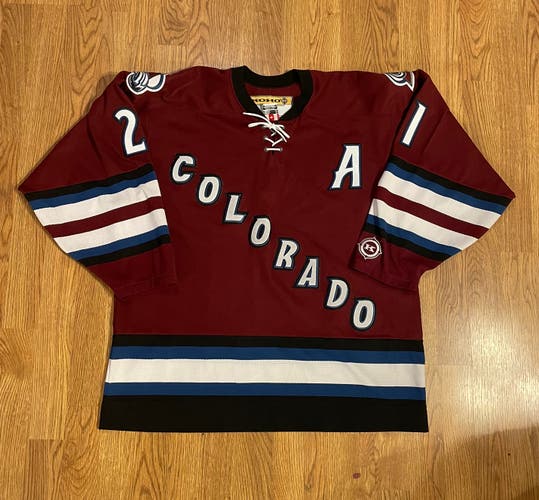Colorado Avalanche KOHO 3rd Jersey #21 Peter Forsberg Size L