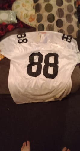 White New Size 54 Men's Mitchell & Ness Steelers throwback 1975 #88 Lynn Swann Jersey Jersey