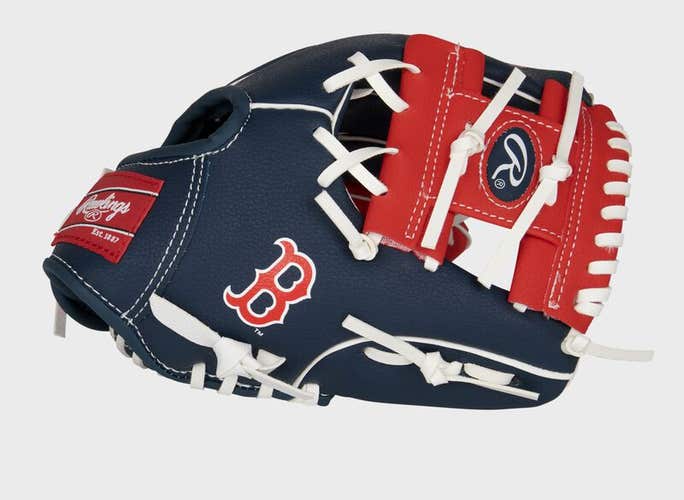 New Rawlings MLB Team Youth Baseball Glove 10" - Red Sox