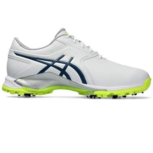 Asics Gel-Ace Pro Golf Shoes - Spiked Waterproof Upper - WHITE / MAKO BLUE - 9.5