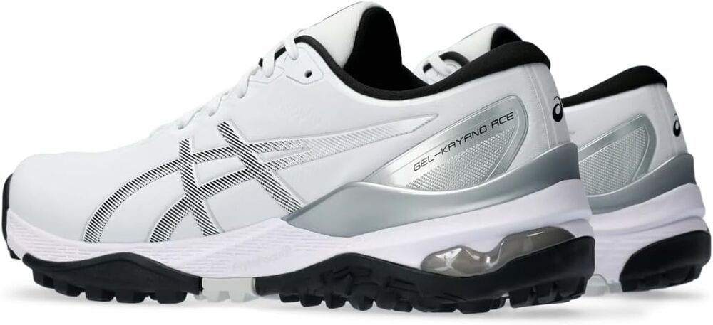 Asics Gel Kayano Ace 2 Golf Shoes - Spikeless Golf Shoes - WHITE / BLACK