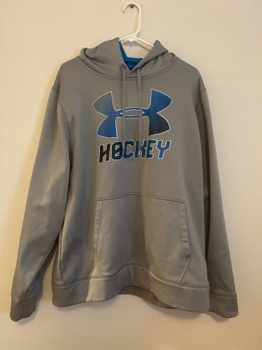 Large Light Gray Under Armour Hoodie