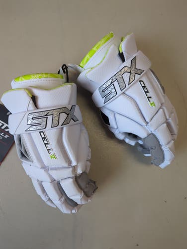 New STX Cell V Lacrosse Gloves Medium 12inch