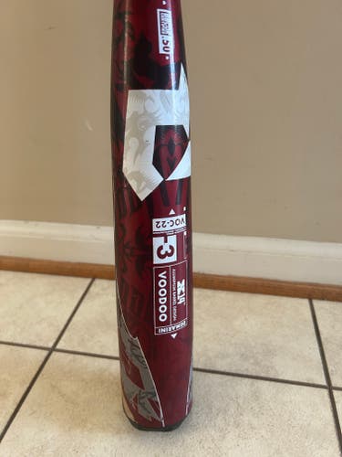 Used BBCOR Certified 2022 DeMarini Alloy Voodoo One Bat (-3) 29 oz 32"