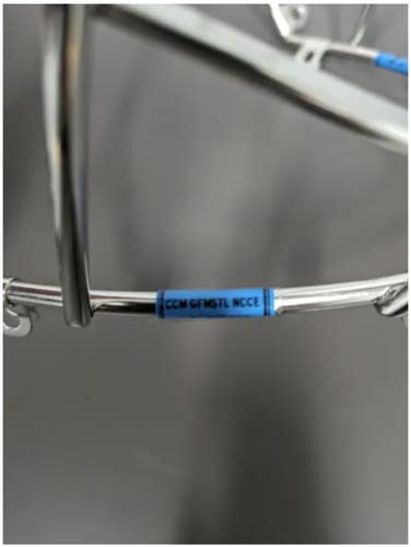 Senior New CCM Pro Goalie Mask Certified Cat Eye Cage Chrome