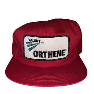 Vintage Valent Orthene K-Products Patch Mesh Trucker Hat Cap
