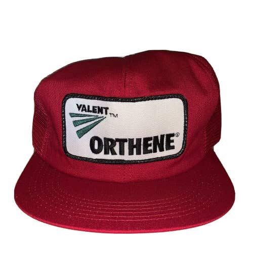 Vintage Valent Orthene K-Products Patch Mesh Trucker Hat Cap