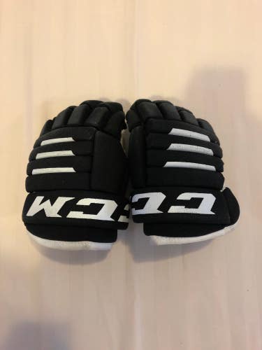 Used CCM Tacks 4 Roll Hockey Gloves (10")