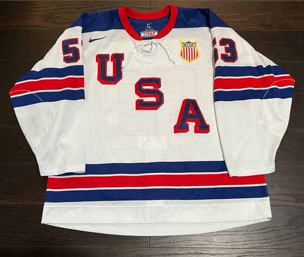 Team USA Hockey game-worn #53 Salvatore Guzzo jersey 2021-22 USHL