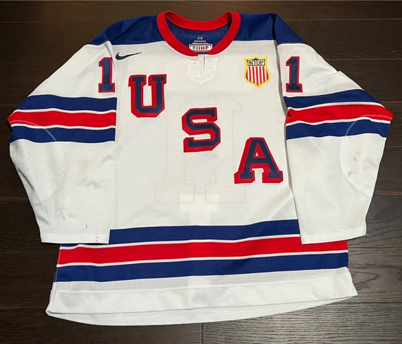Team USA Hockey game-worn #11 Maddox Fleming jersey 2021-22 USHL