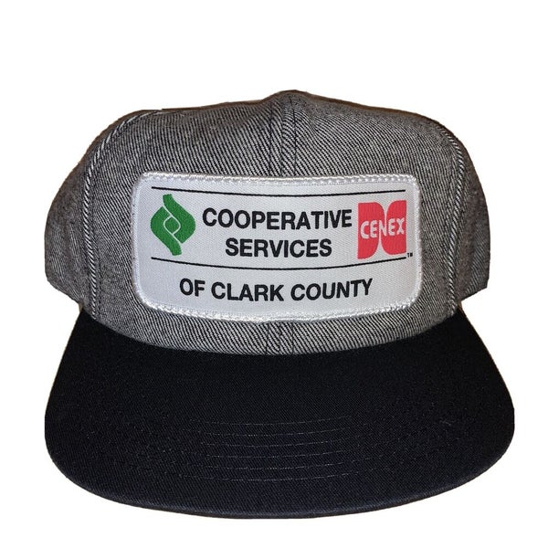 Vintage Cenex Gas Snapback Clark County Cooperative Services Farm Hat Cap