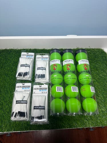 New 4 ECD Hero Strings And 3 Tubes Of Balls