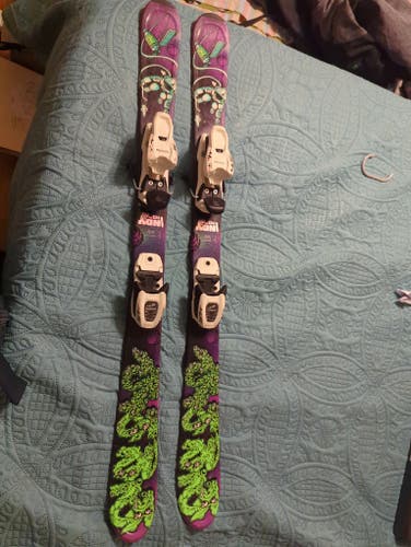 Used K2 112 cm All Mountain Indy Skis With Bindings