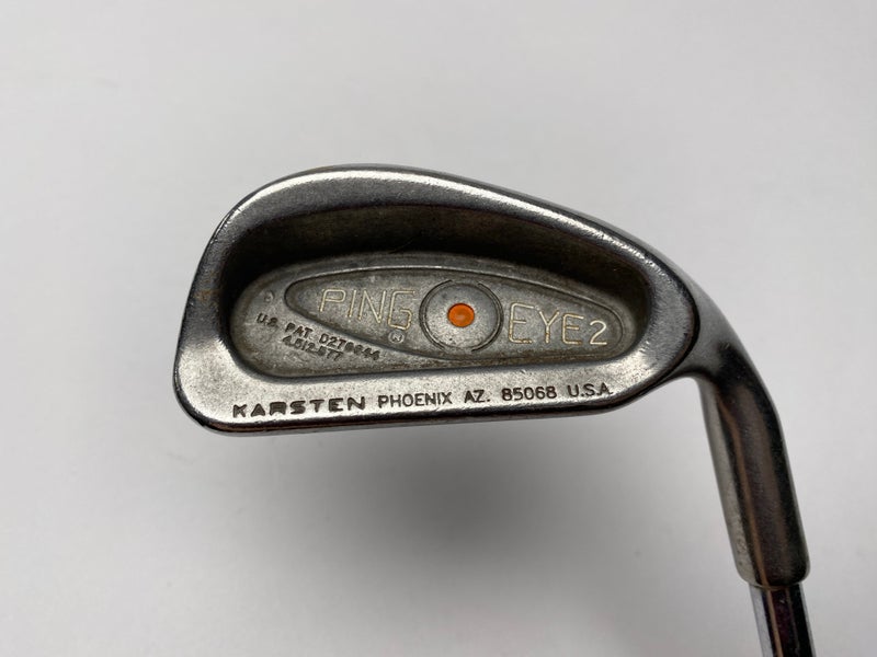 Ping Eye 2 Single 7 Iron Orange Dot 2* Flat Karsten ZZ-Lite Stiff Steel Mens RH