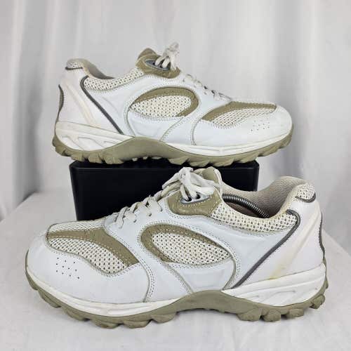 APIS MT. EMEY 9702-5L Men's Explorer White Tan Athletic Shoe Size 11 9E Wide