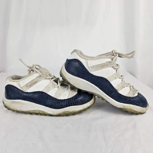 Air Jordan 11 Retro Low Sneakers Snakeskin Blue White Toddler Size 9C CD6849-102