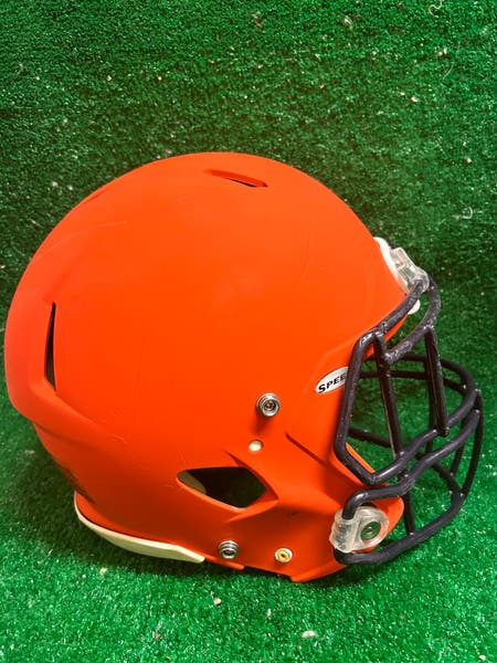adult medium football helmets orange NCAA Auburn Full Size Speedflex Authentic Helmet : Sports & Outdoors Loc chinstrap option Illinois Fighting Illini Orange Authentic
