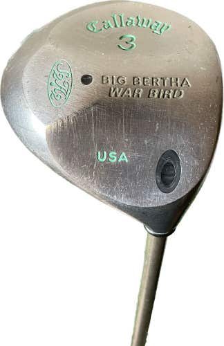 Ladies Callaway Big Bertha War Bird 3 Wood Gems Graphite Shaft RH 42”L New Grip!