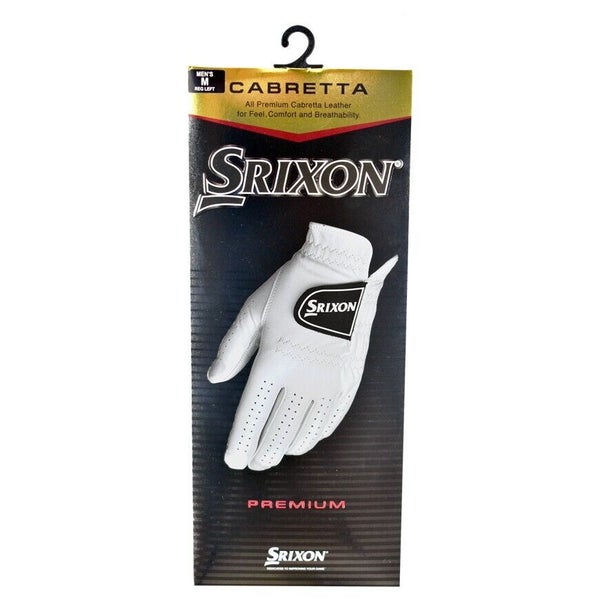 Srixon Men's Cabretta Leather Golf Glove- Right Hand (LEFT Hand Golfer) - MEDIUM