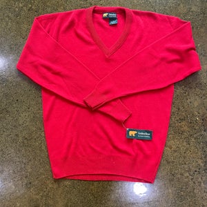 Vintage Golden Bear By Jack Nicklaus Red Golf Sweater Brand New With Tags