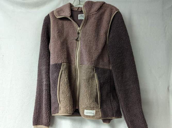 REI Women's Hooded Fleece Jacket/Coat Size Women Medium Color Brown Condition Us